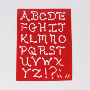 বর্ণমালা পিপি স্টেনসিল ম্যাট